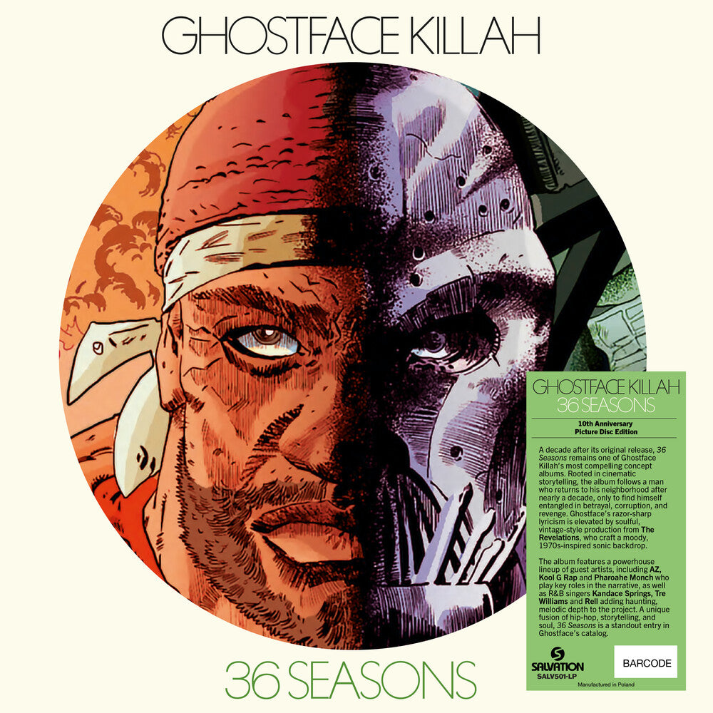 the album cover for Ghostface Killah - 36 Seasons: 10th Anniversary - Picture Disc
