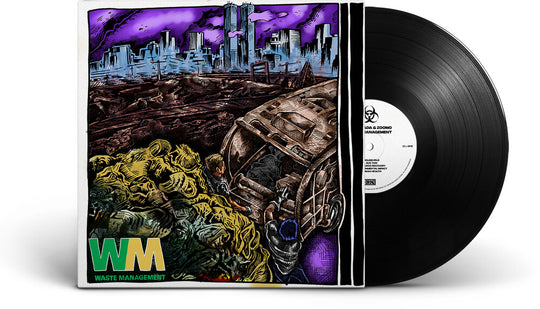 the album cover for Theravada / Zoomo - Waste Management