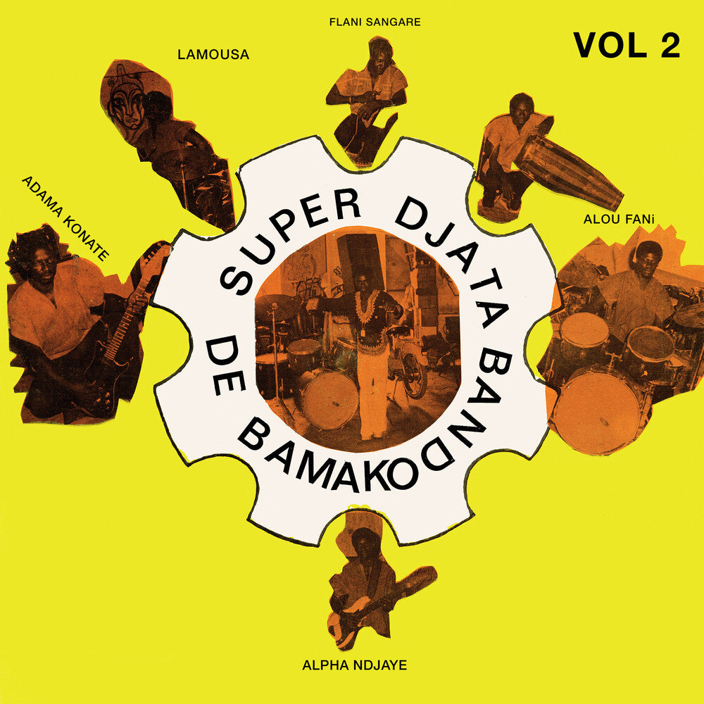 the album cover for Super Djata Band - Authentique Vol. 2 Feu Vert 81-82 [Clear Vinyl]