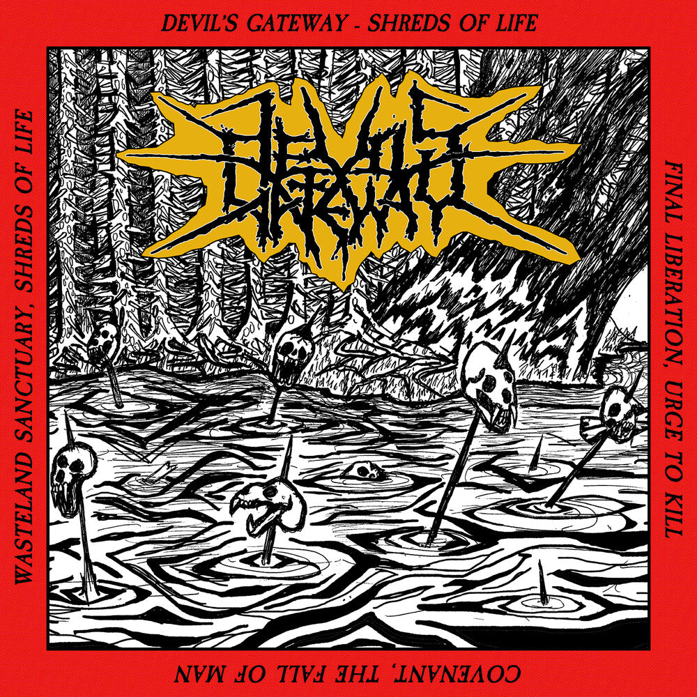 the album cover for Devil's Gateway - Shreds Of Life (Uk)