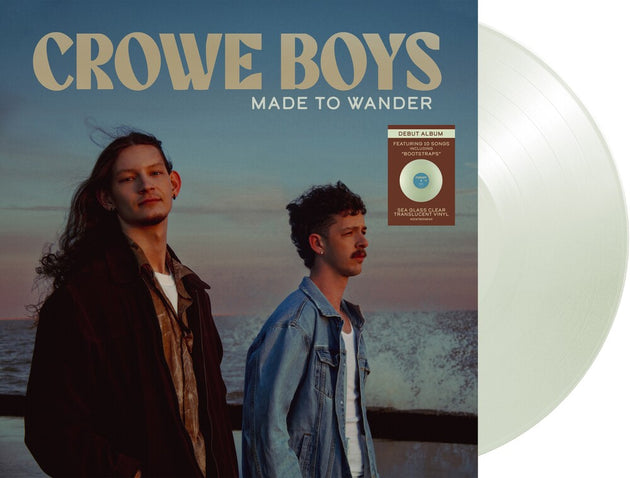 the album cover for Crowe Boys - Made To Wander [Sea Glass Clear Translucent LP]