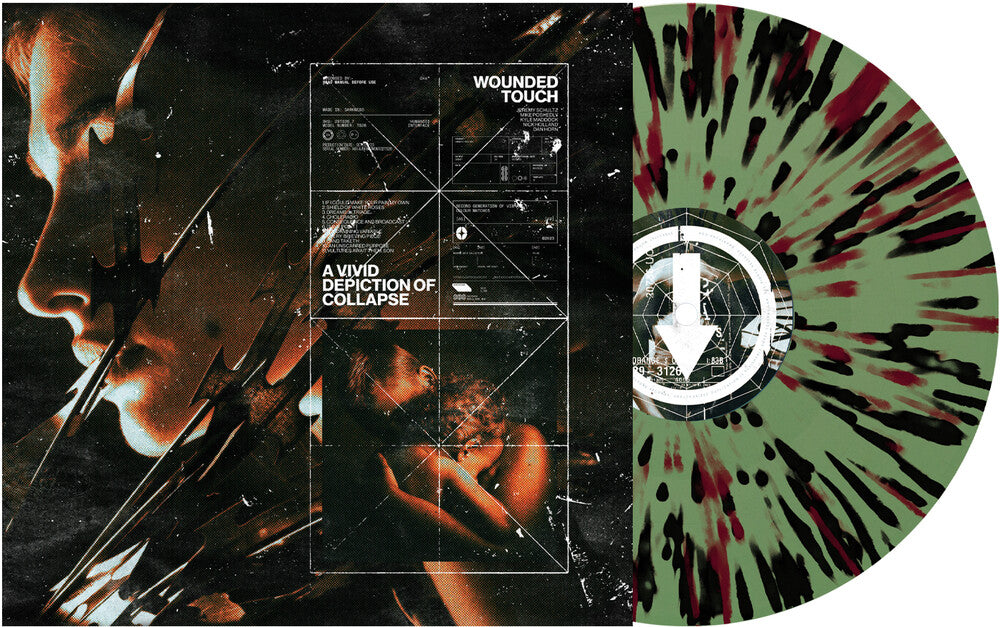 the album cover for Wounded Touch - Vivid Depiction Of Collapse (Blk) [Colored Vinyl] (Grn)