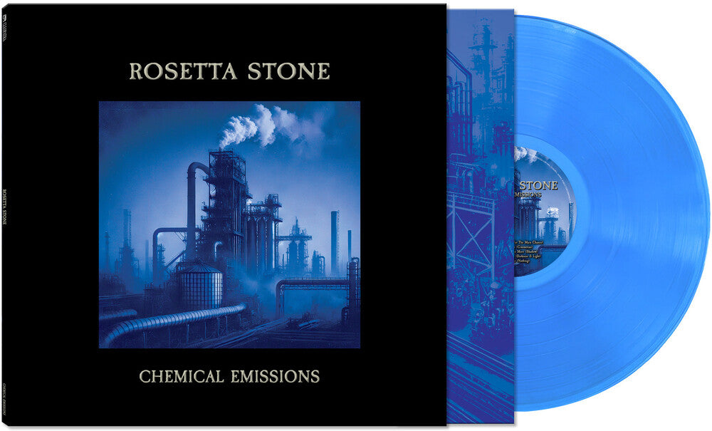 the album cover for Rosetta Stone - Chemical Emissions [Blue LP]