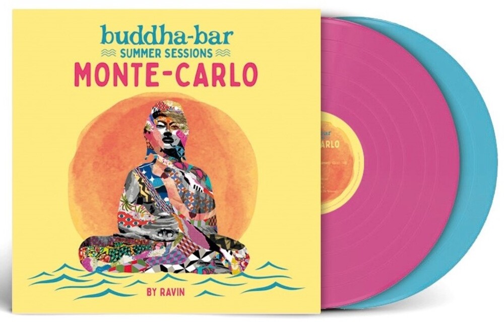 the album cover for Buddha Bar: Summer Sessions Monte-Carlo / Various - Buddha Bar: Summer Sessions Monte-Carlo / Various - Ltd Transparent Turquoise & Magenta Vinyl