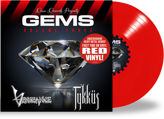 the album cover for Vengeance / Tykkus - Gems Volume 3 - Red
