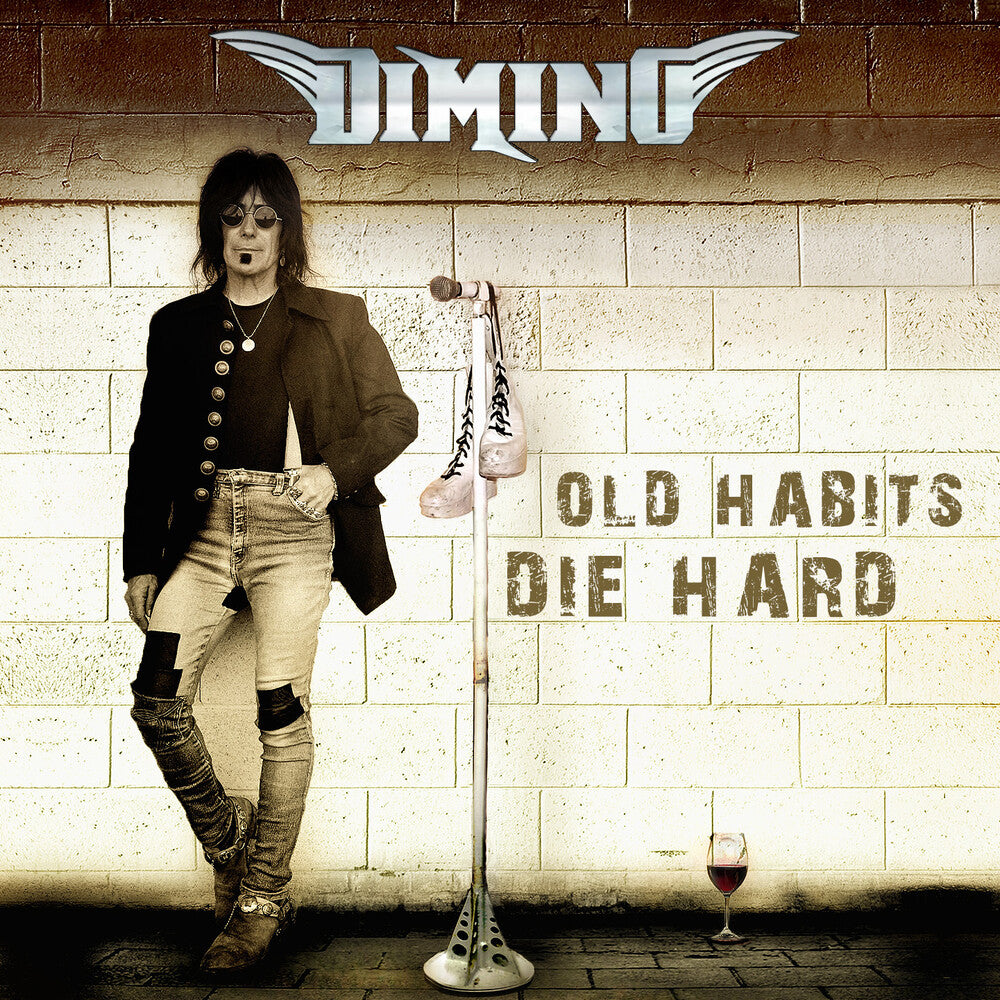 the album cover for Frank Dimino - Old Habits Die Hard
