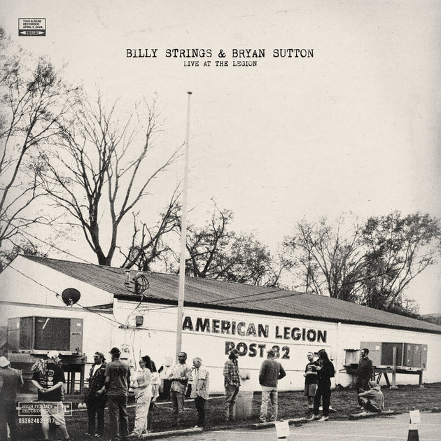 the album cover for Billy Strings / Bryan Sutton - Live At The Legion [Indie Exclusive tri-color (red, white, blue) LP]