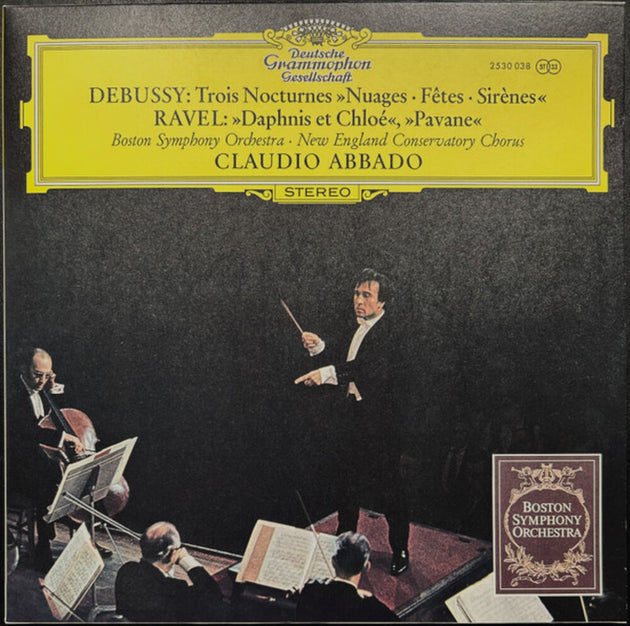 the album cover for Debussy / Ravel / Claudio Abbado  / Bso - Debussy: Three Nocturnes / Ravel: Daphnis Et Chloe