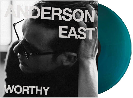 the album cover for Anderson East - Worthy [Translucent Sea Blue  vinyl ]