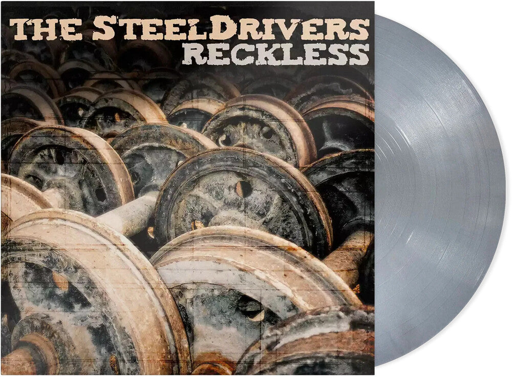 the album cover for The SteelDrivers - Recklesss (Anniversary Edition) -  [Opaque Silver LP]
