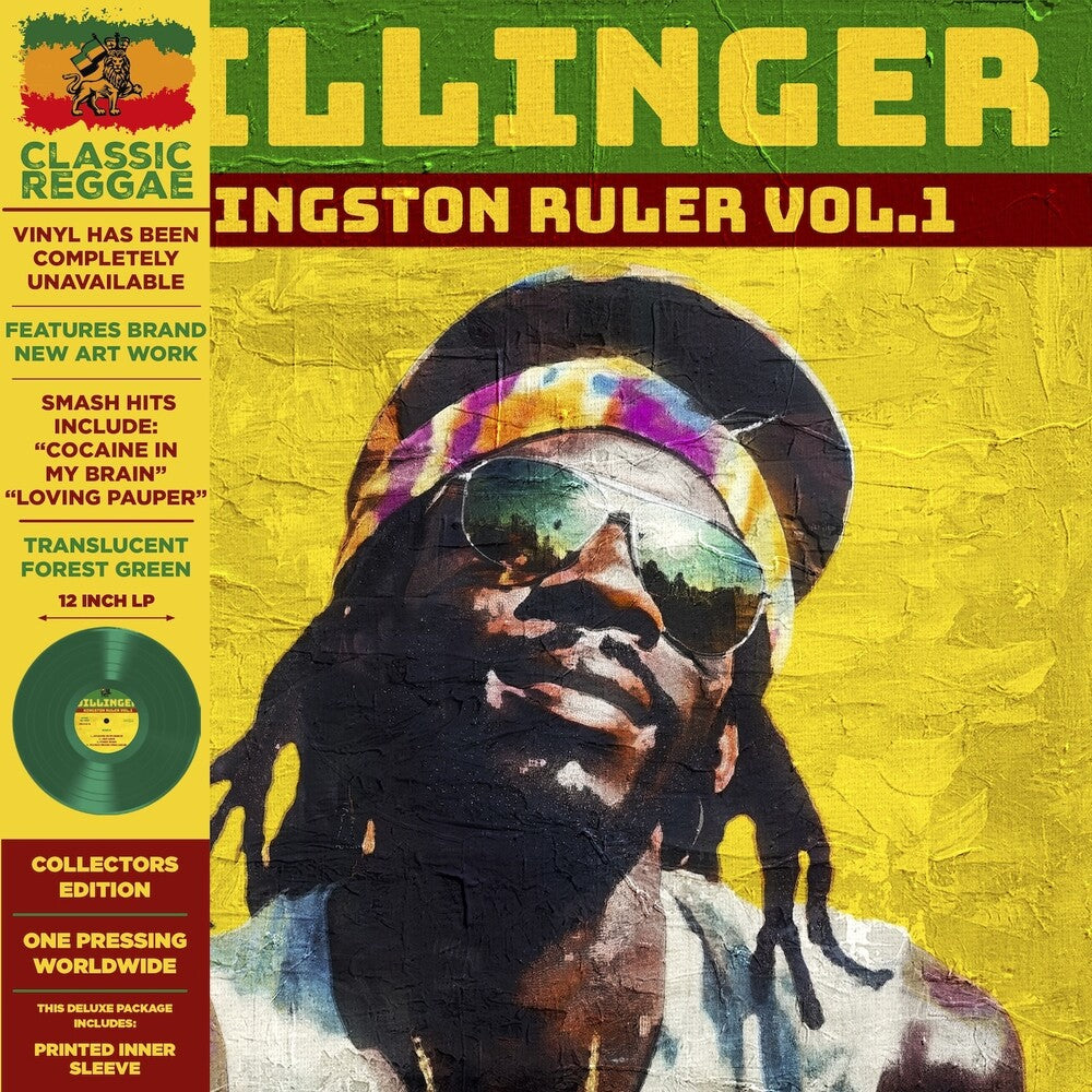 the album cover for Dillinger - Kingston Ruler Vol.1 - Green