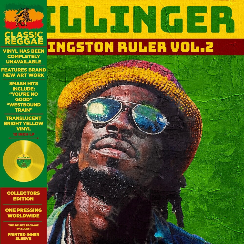 the album cover for Dillinger - Kingston Ruler Vol.2 - Yellow