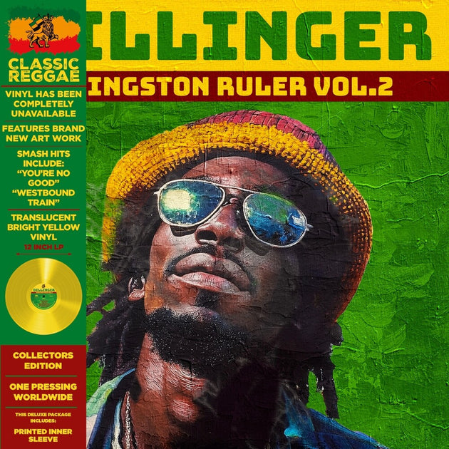 the album cover for Dillinger - Kingston Ruler Vol.2 - Yellow