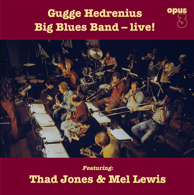 the album cover for Hedrenius, Gugge Big Blues Band - Gugge Hedrenius Big Blues Band Live!