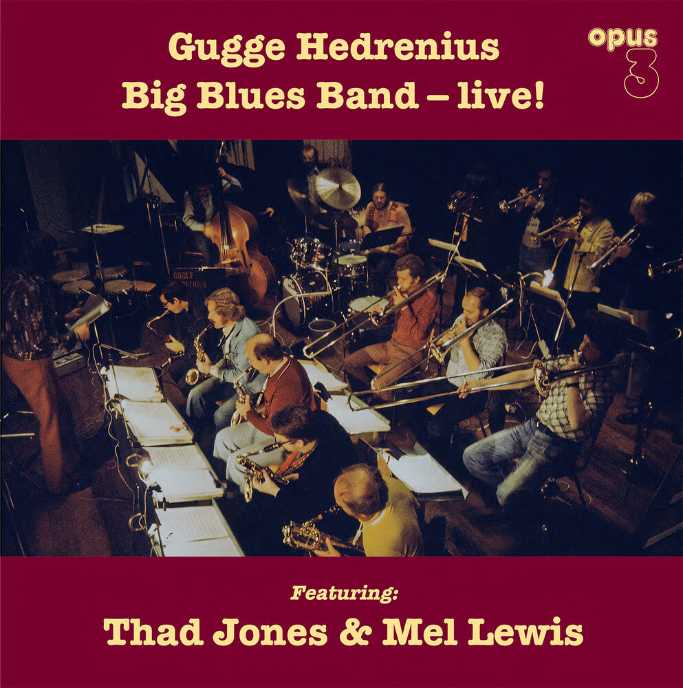 the album cover for Hedrenius, Gugge Big Blues Band - Gugge Hedrenius Big Blues Band Live!