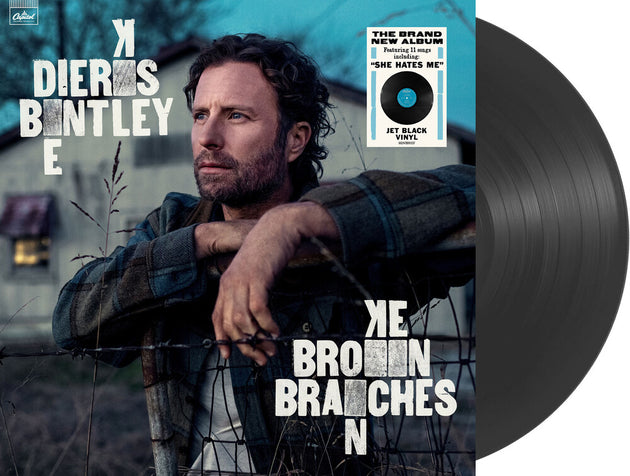 the album cover for Dierks Bentley - Broken Branches [Jet Black LP]
