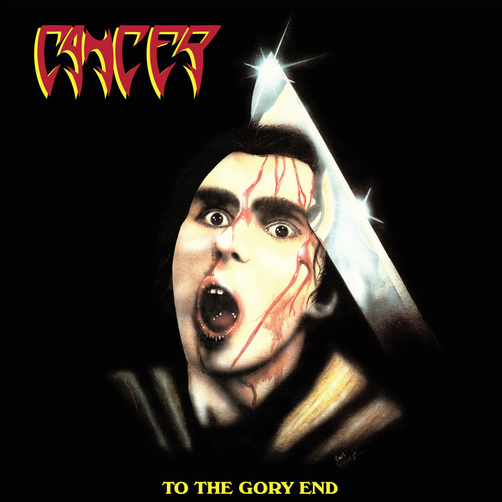 the album cover for Cancer - To The Gory End (Aniv)