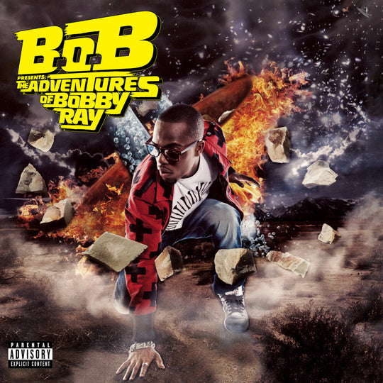 the album cover for B.O.B - B.O.B Presents: The Adventures
