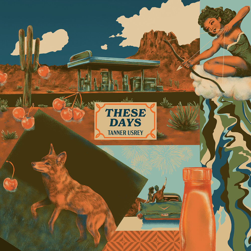 the album cover for Tanner Usrey - These Days [Orange Blend Vinyl]