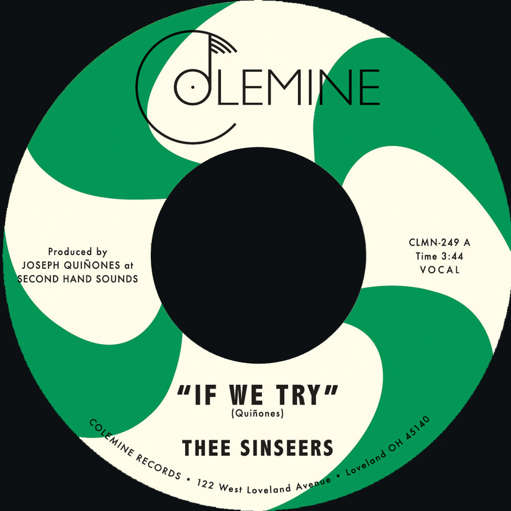 the album cover for Thee Sinseers - If We Try / Give It Up You Fool [Colored Vinyl]