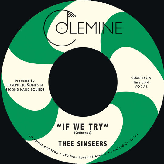 the album cover for Thee Sinseers - If We Try / Give It Up You Fool [Colored Vinyl]