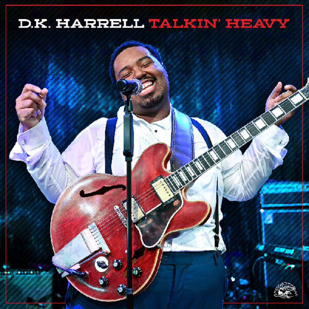 the album cover for D Harrell .K. - Talkin' Heavy (Blue) [Clear Vinyl]