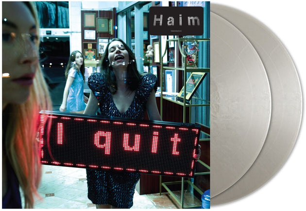 the album cover for HAIM - I quit [Metalic Silver 2LP]