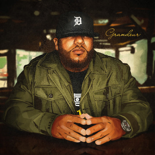 the album cover for Apollo Brown - Grandeur [Colored Vinyl] (Oliv) (Stic)