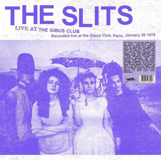the album cover for Slits - Live At The Gibus Club