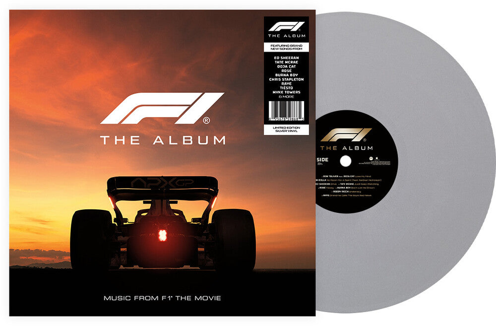 the album cover for F1 the Album / O.S.T. - F1 The Album (Original Soundtrack)  [Silver Vinyl]