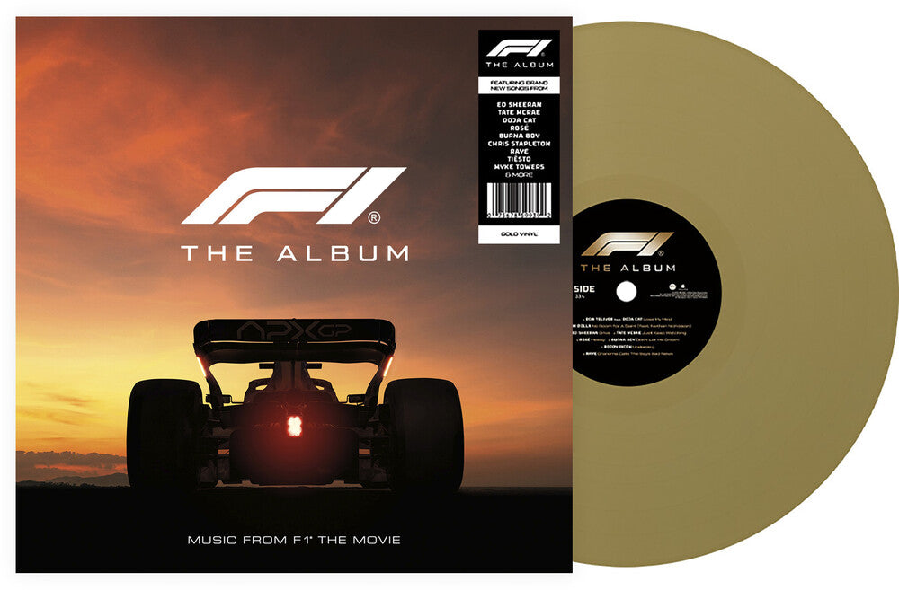 the album cover for F1 the Album / O.S.T. - F1 The Album (Original Soundtrack) [Gold Vinyl]
