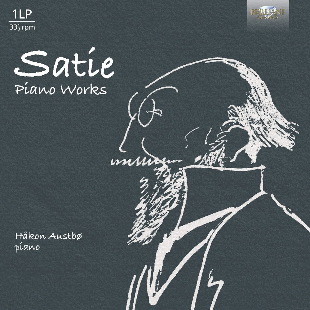 the album cover for Hakon Austbo - Satie: Pno Works