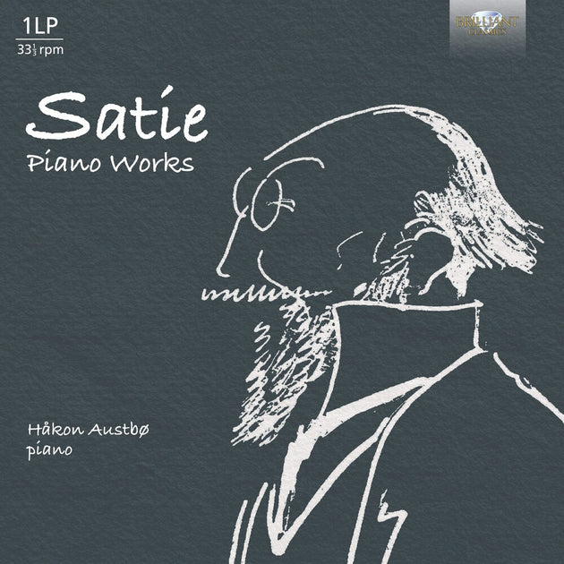 the album cover for Hakon Austbo - Satie: Pno Works