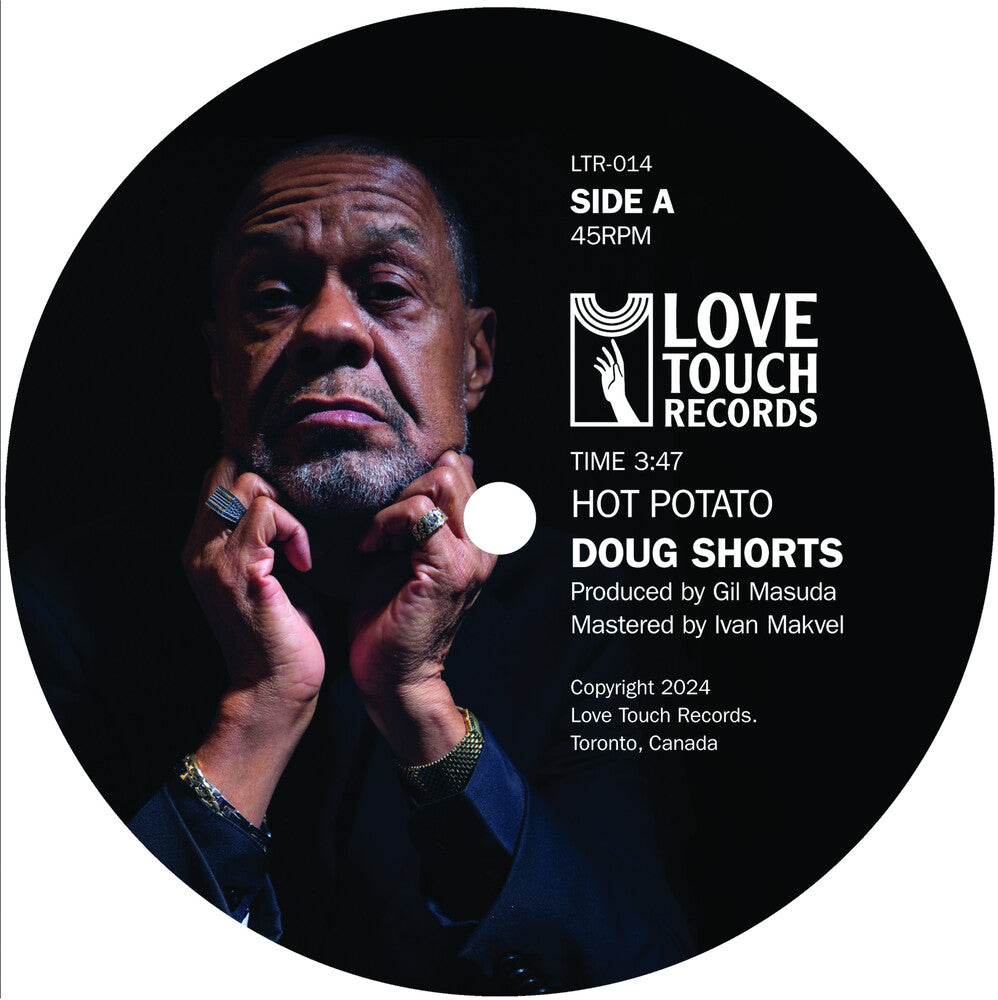 the album cover for Doug Shorts - Hot Potato b/w On Our Way To Love