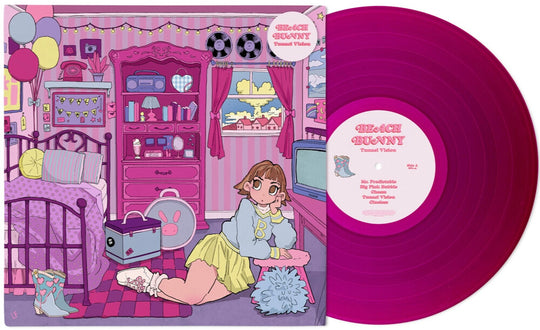 the album cover for Beach Bunny - Tunnel Vision [Magenta Colored Vinyl]