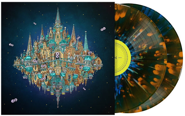 the album cover for Dance Gavin Dance - Pantheon [Cobalt/Orange Smush/Splatter 2 LP]