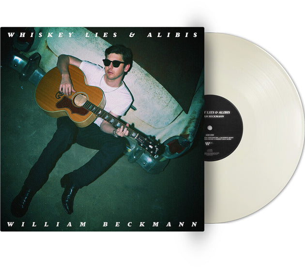the album cover for William Beckmann - Whiskey Lies & Alibis [White LP]