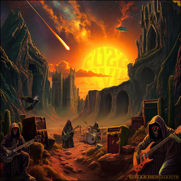 the album cover for Fuzz Evil - Smear Merchants