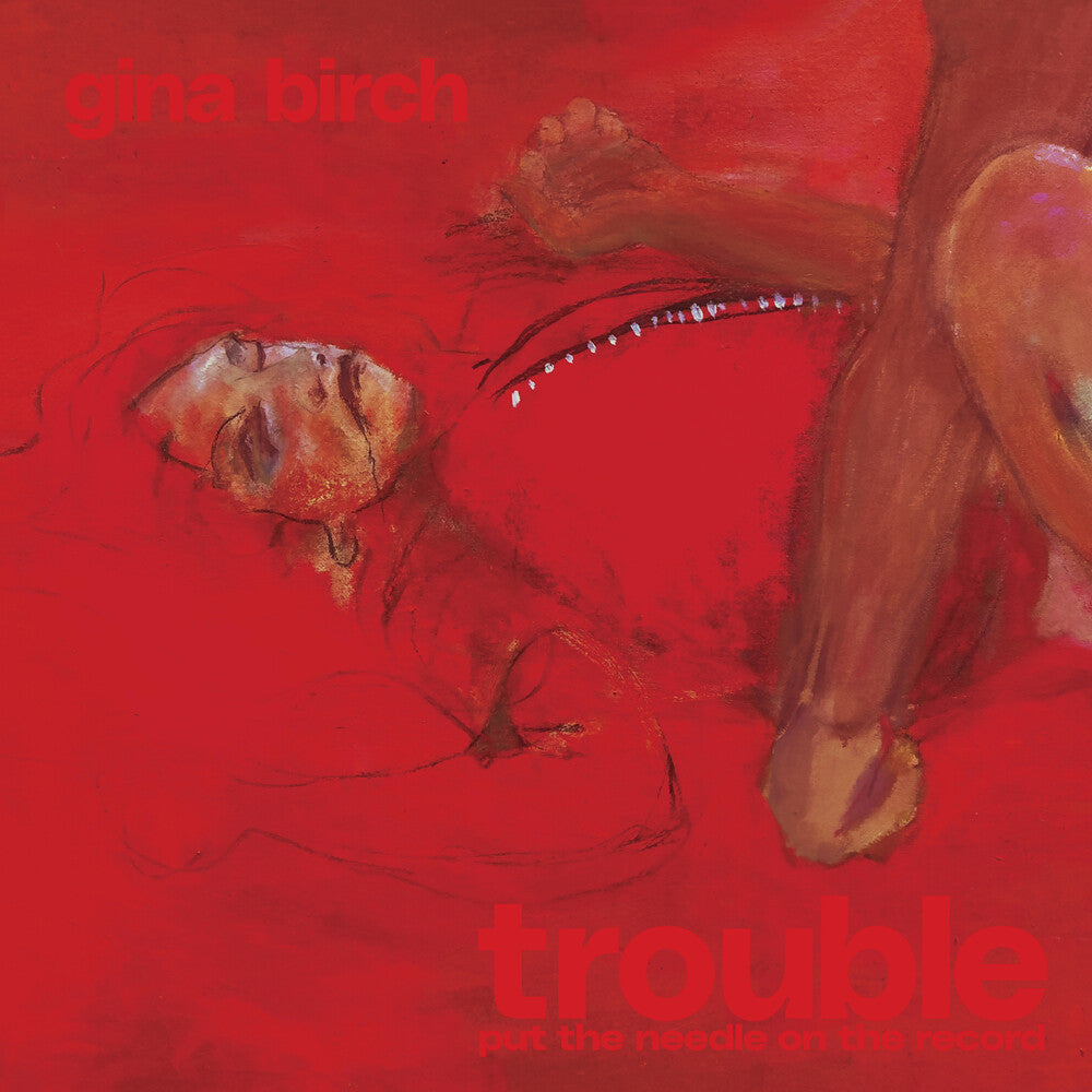 the album cover for Gina Birch - Trouble [Indie Exclusive Brush Stroke Indie Vinyl]