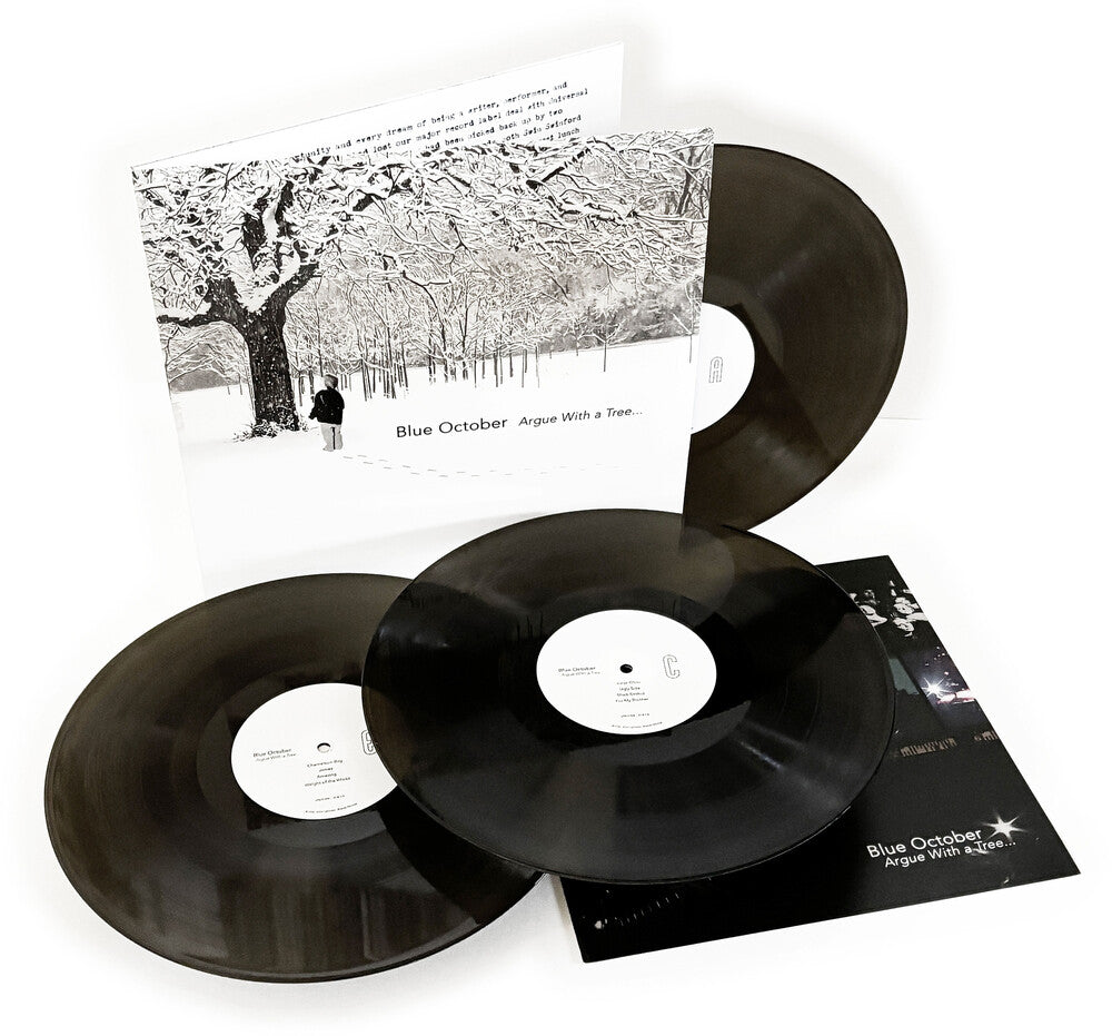 the album cover for Blue October -  Argue With A Tree - [3 LP Clear Black Vinyl]