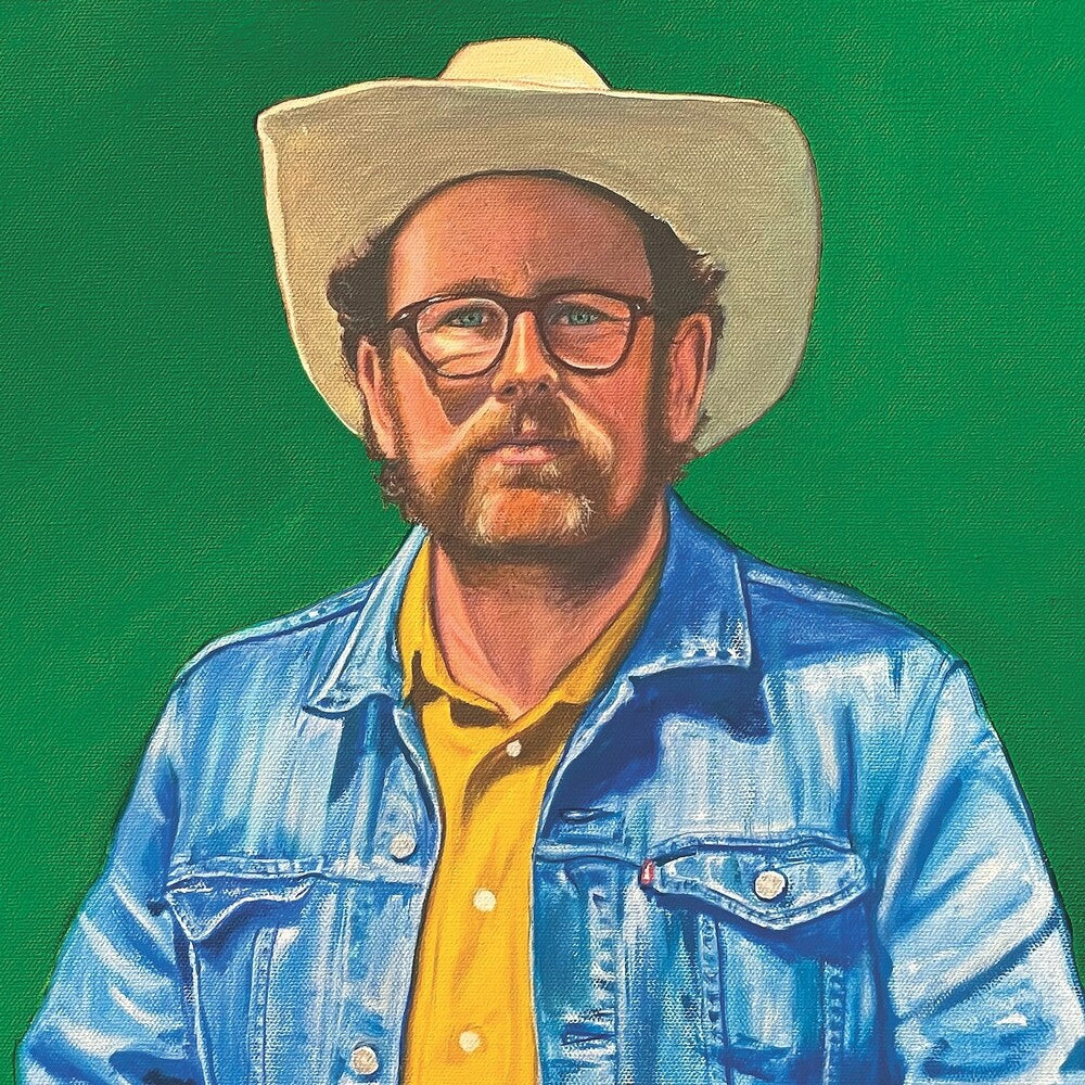 the album cover for Slow Motion Cowboys - Wolf Of St. Elmo