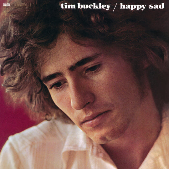 the album cover for Tim Buckley - Happy Sad (Elektra 75)(Rhino Reserve) (Bme)