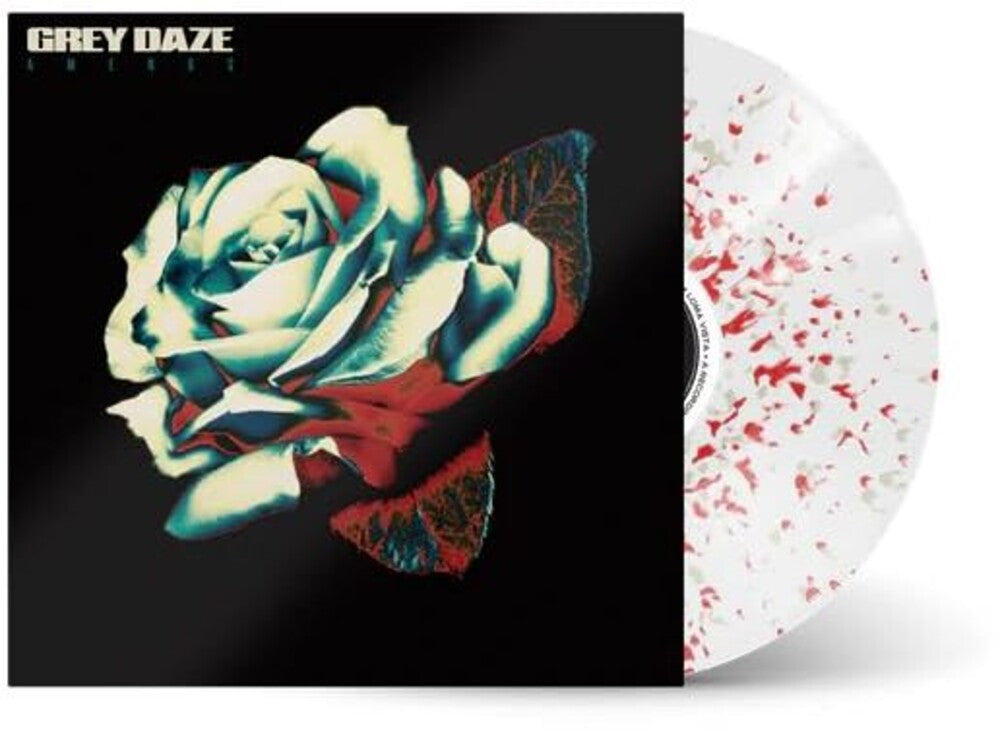 the album cover for Grey Daze - Amends [Deluxe Edition Colored White with Red Splatter Vinyl]