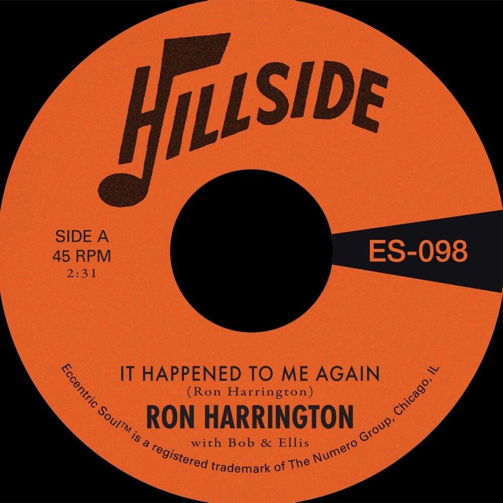 the album cover for Harrington, Ron - It Happened to Me Again B/W Because You're Mine