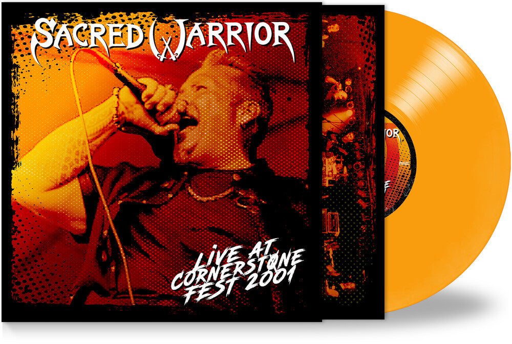the album cover for Sacred Warrior - Live at Cornerstone Fest 2001 - Electric Yellow