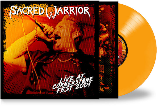 the album cover for Sacred Warrior - Live at Cornerstone Fest 2001 - Electric Yellow