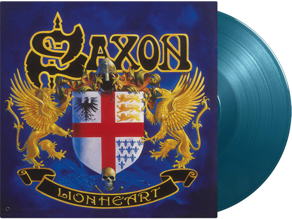 the album cover for Saxon - Lionheart (Aqu) [Colored Vinyl] [Limited Edition] [180 Gram] (Hol)