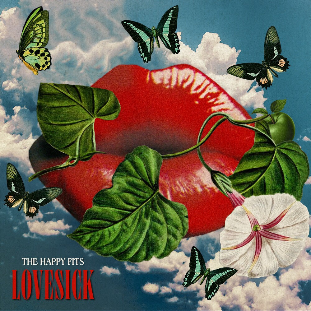the album cover for The Happy Fits - Lovesick - Red [Colored Vinyl] (Red)