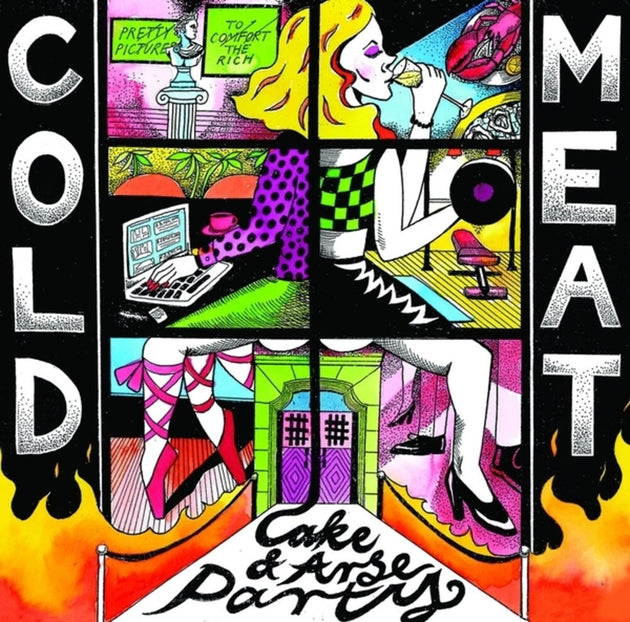 the album cover for Cold Meat - Cake & Arse Party