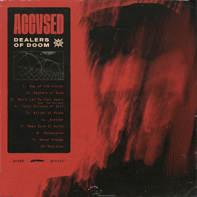 the album cover for Accvsed - Dealers Of Doom (Blk) [Colored Vinyl] [Limited Edition] (Red)